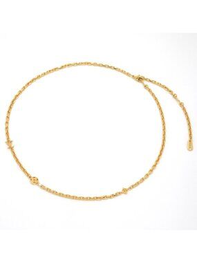 Louis Vuitton Chain LV Yours Gold Colored Metal Length 55.7 LV Signature